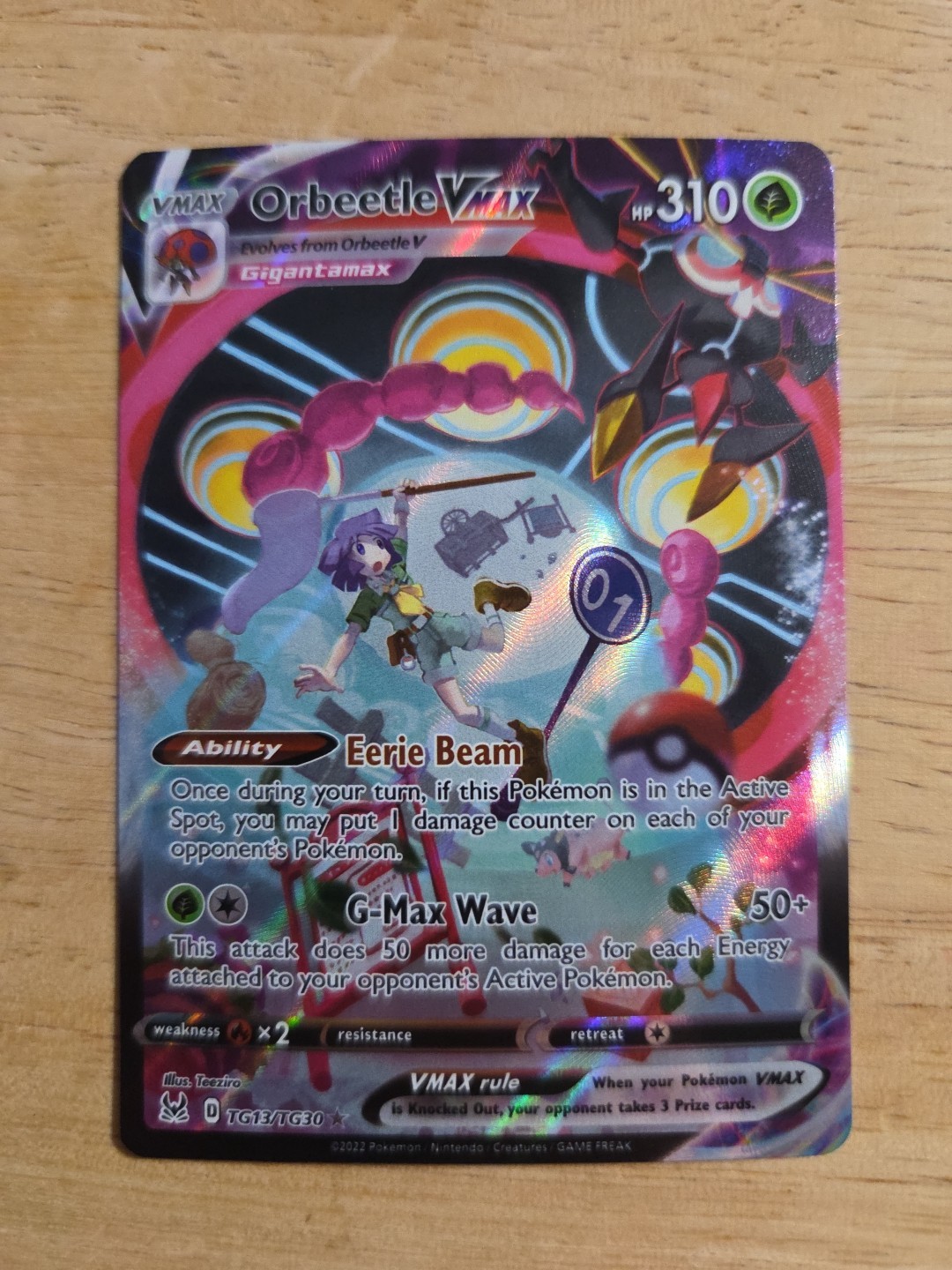 Pokemon Lost Origin Trainer Gallery TCG Orbeetle VMAX TG13/TG30