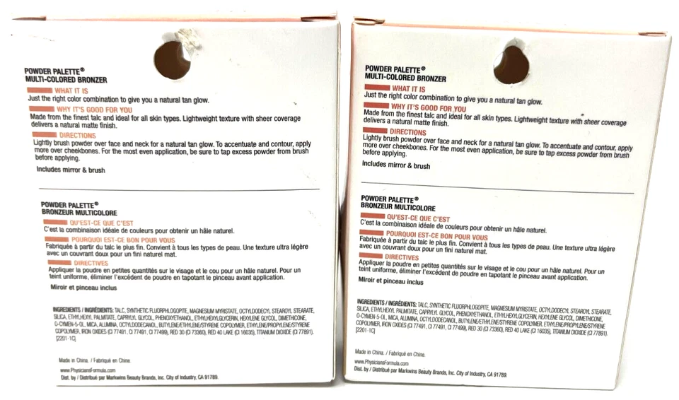 (2) Physicians Formula Powder Palette Multi-Colored Bronzer 3869 - Light Bronzer - Image 3 of 3