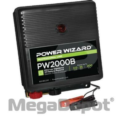 Power Wizard PW2000b, Battery Electric Fence Charger, 2 Joule Output