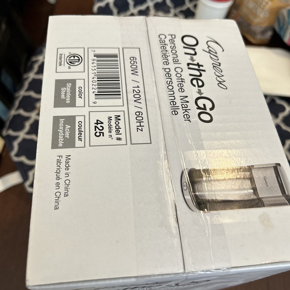 Capresso OntheGo Stainless Steel Personal Coffee Maker w/ 16 Oz Mug