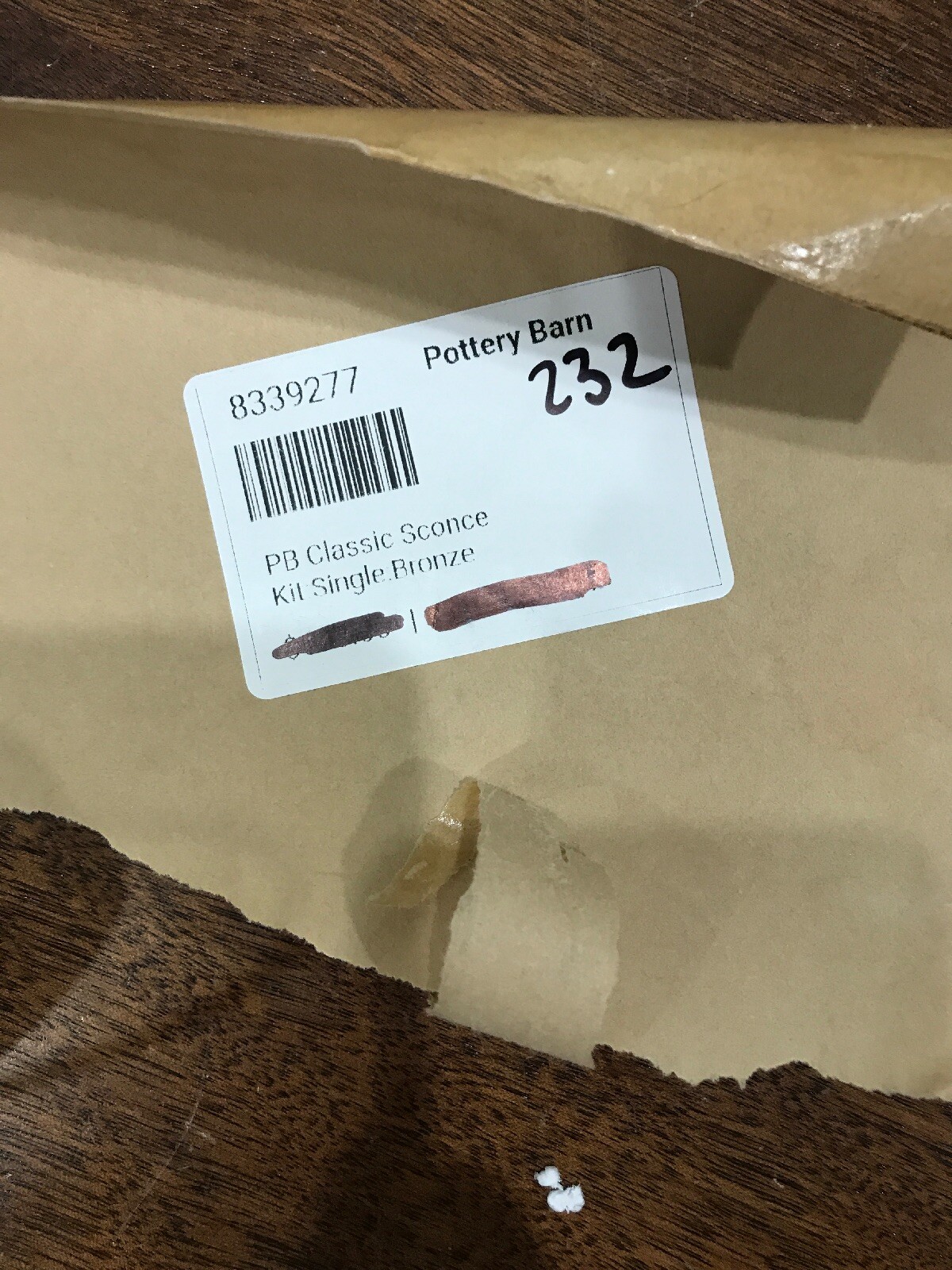 New Pottery Barn Classic Sconce Kit Bronze For Sale Online