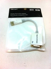 New Genuine PPA Int'l Display Port To DVI Adapter White 5323 ADPDVI 6" Cable 222