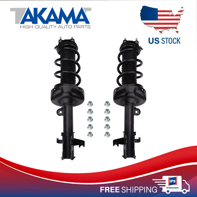 2 pcs TAKAMA Complete Front Strut Coil Spring Set Kit For 07-14 HONDA CRV