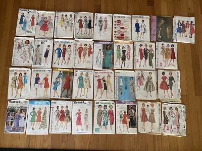 Vintage Simplicity Butterick McCall's Women's Dress Sewing Patterns Sizes 10, 12