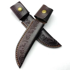 PU Leather Sheath Fixed Blade Knife Straight Knife Scabbard Pouch 1 Piece