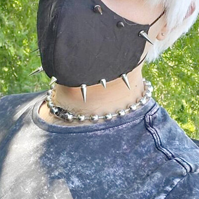 12mm Oversized Ball Chain Choker Necklace (bracelet)  largest size Beads 1/2''