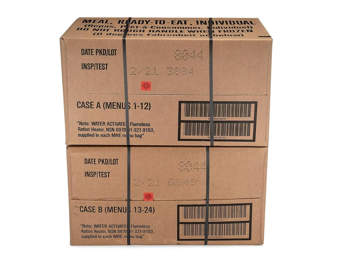 MRE Meals Ready to Eat (2024–2025 Inspection) 12-Pack A&B Case