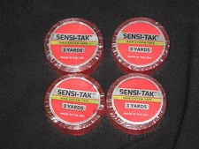 WALKER RED LINER SENSI-TAK CLEAR DOUBLE SIDED 1/2"X 3 YDS TAPE (4-ROLLS)