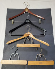 5 Vintage Wooden Clothes Hangers