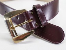 Calderon Leather Belt M 30 Plum Vtg 9830 Made in USA