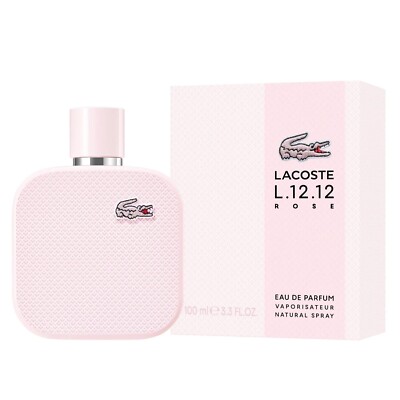 LACOSTE L.12.12 ROSE by Lacoste 3.3 OZ EAU DE PARFUM SPRAY for Women NEW IN BOX