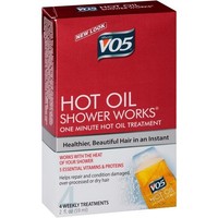 Vo5 Hot Oil Shower Works One Minute Hot Oil Treatment, 60ml. Shipping Is Free Vo5 Hot Oil Shower Works One Minute Hot Oil Treatment, 60ml. Shipping Is Free
