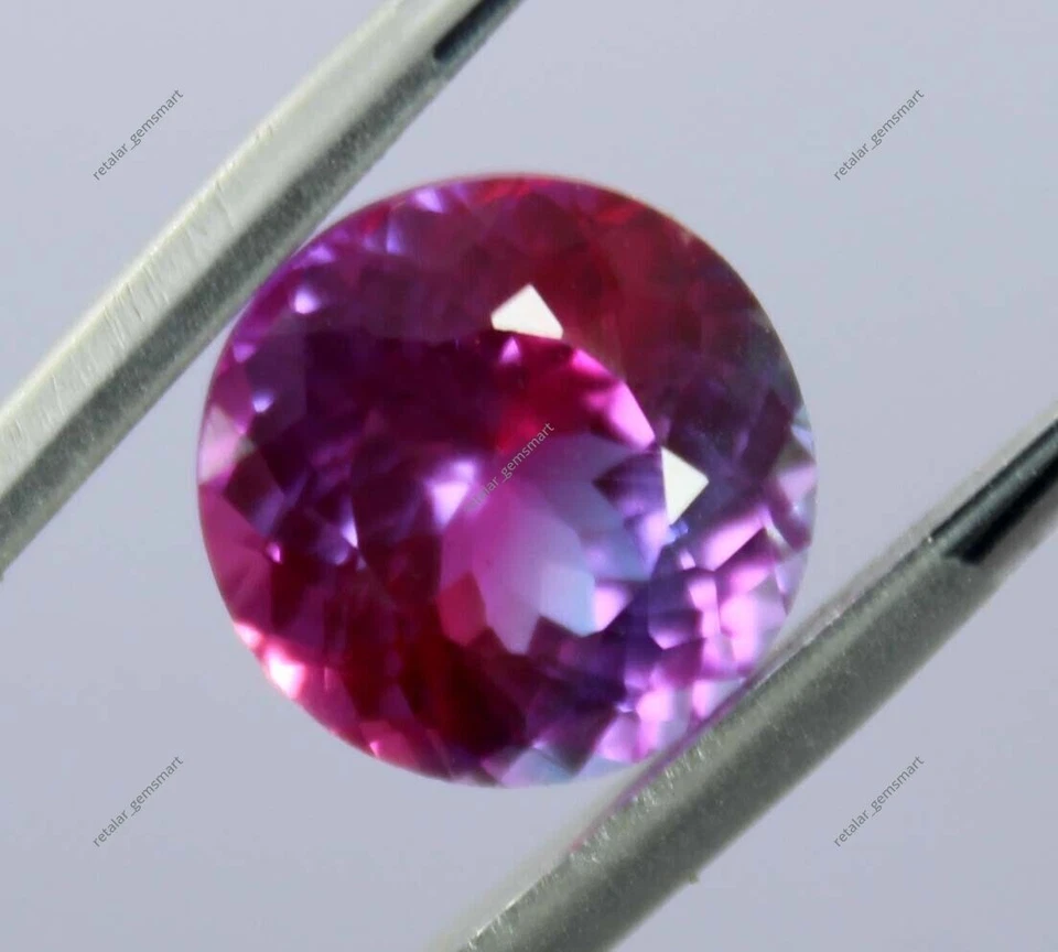 5.15 Ct NATURAL Multi-Colour LOOSE Round CUT  SAPPHIRE GEMSTONE - Image 2 of 4