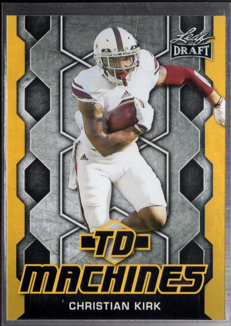 2018 Leaf Draft CHRISTIAN KIRK GOLD RC TD MACHINES Texas A&M Arizona Cardinals