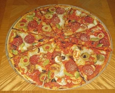 Vintage Springbok Circular Puzzle - PIZZA Mama Mia PZL6048 - Missing 2 Pieces