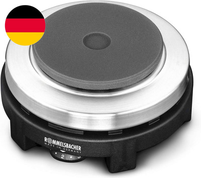 ROMMELSBACHER Reisekochplatte RK 501 - Made in Germany, Gussheizplatte 80 Mm Ø, 