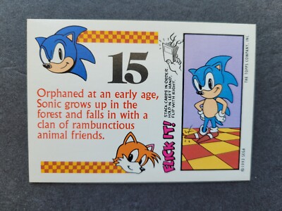 1993 Topps SONIC the HEDGEHOG STICKER Card #15 SEGA GENESIS Dude