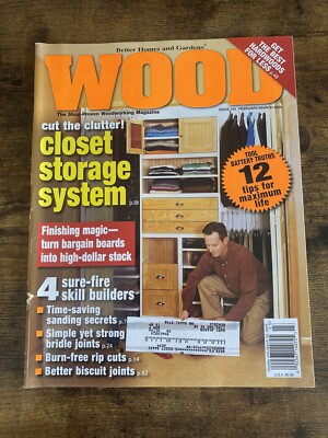 Vintage Issue 161 Feb/March 2005 WOOD Magazine Wodworking Home Improvement