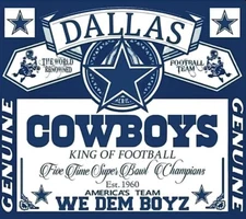 (2) Dallas Cowboys 5X Champs Waterproof Vinyl Stickers 4x3.5 Bud Decals