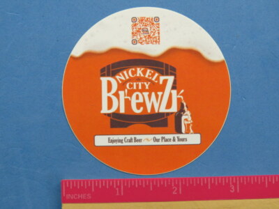 BEER Brewery STICKER: NICKEL CITY Brewz ~ Depew, NEW YORK ~ Our Place & Yours