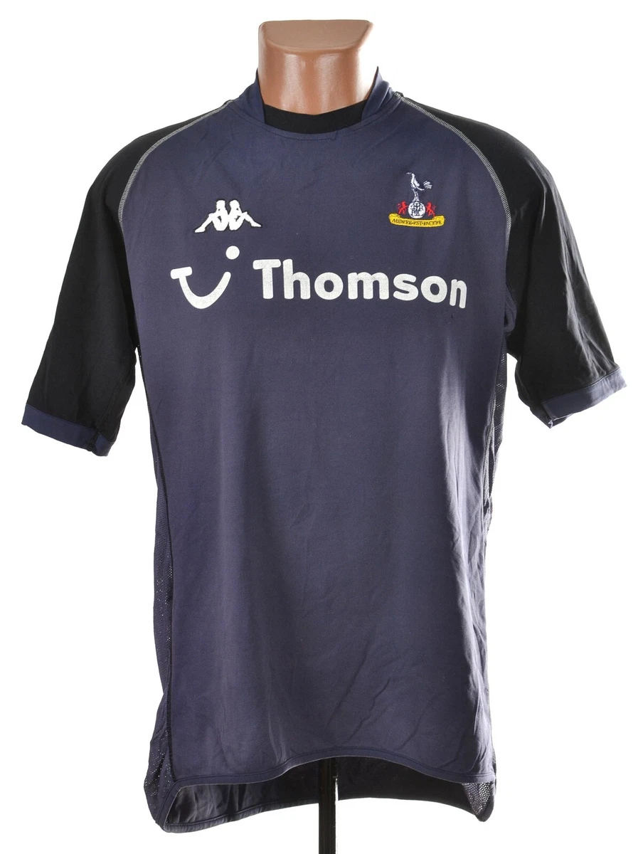 Maillot Extérieur Tottenham Hotspur 2002/2003 (Kappa, Taille M, Bleu, Adulte)