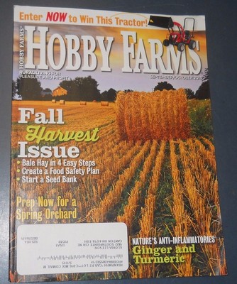 HOBBY FARM MAGAZINE SEP/OCT 2015 FALL HARVEST ISSUE PREP SPRING ORCHARD NATURE'S