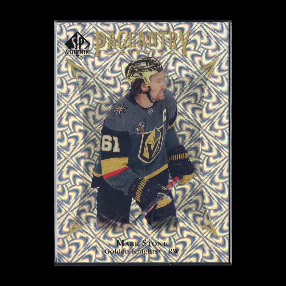 2021-22 UD SP Authentic MARK STONE #P-32 Pageantry - Vegas Golden Knights - Image 3 of 4