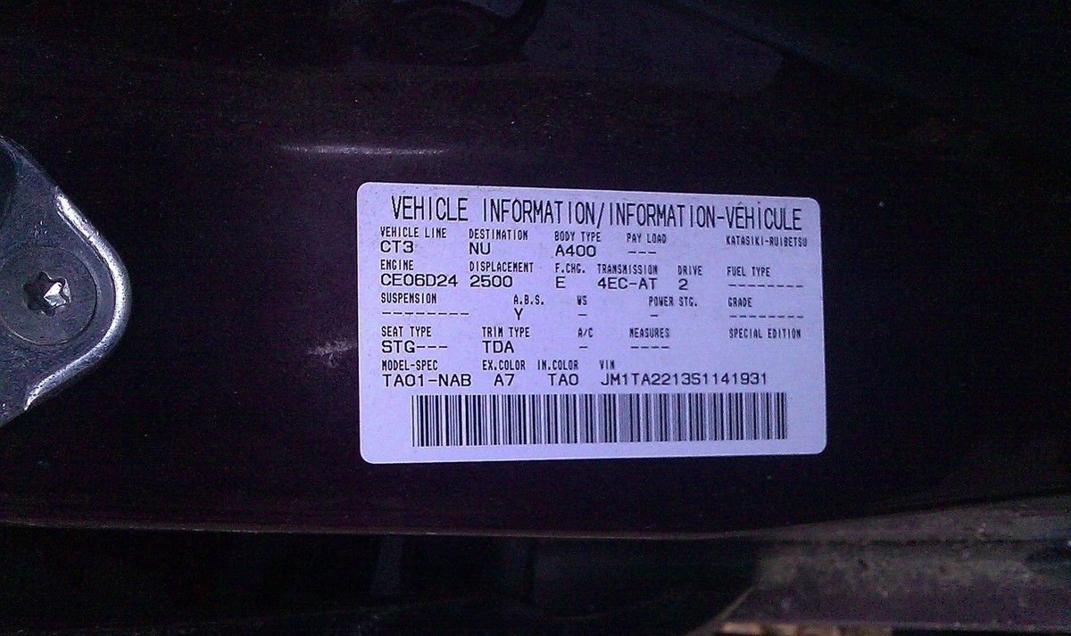 1995 Mazda Millenia - Interior Trim - Sunvisor - Center Section | eBay