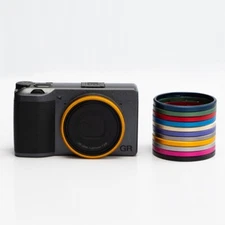 Aluminum Alloy Lens Adapter Ring Metal Hot Shoe Cover Protect Cap For Ricoh GR3