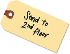 Avery Unstrung Shipping Tags, 11.5 Pt. Stock, 2-3/4" X 1-3/8", 1,000 Hang Tags