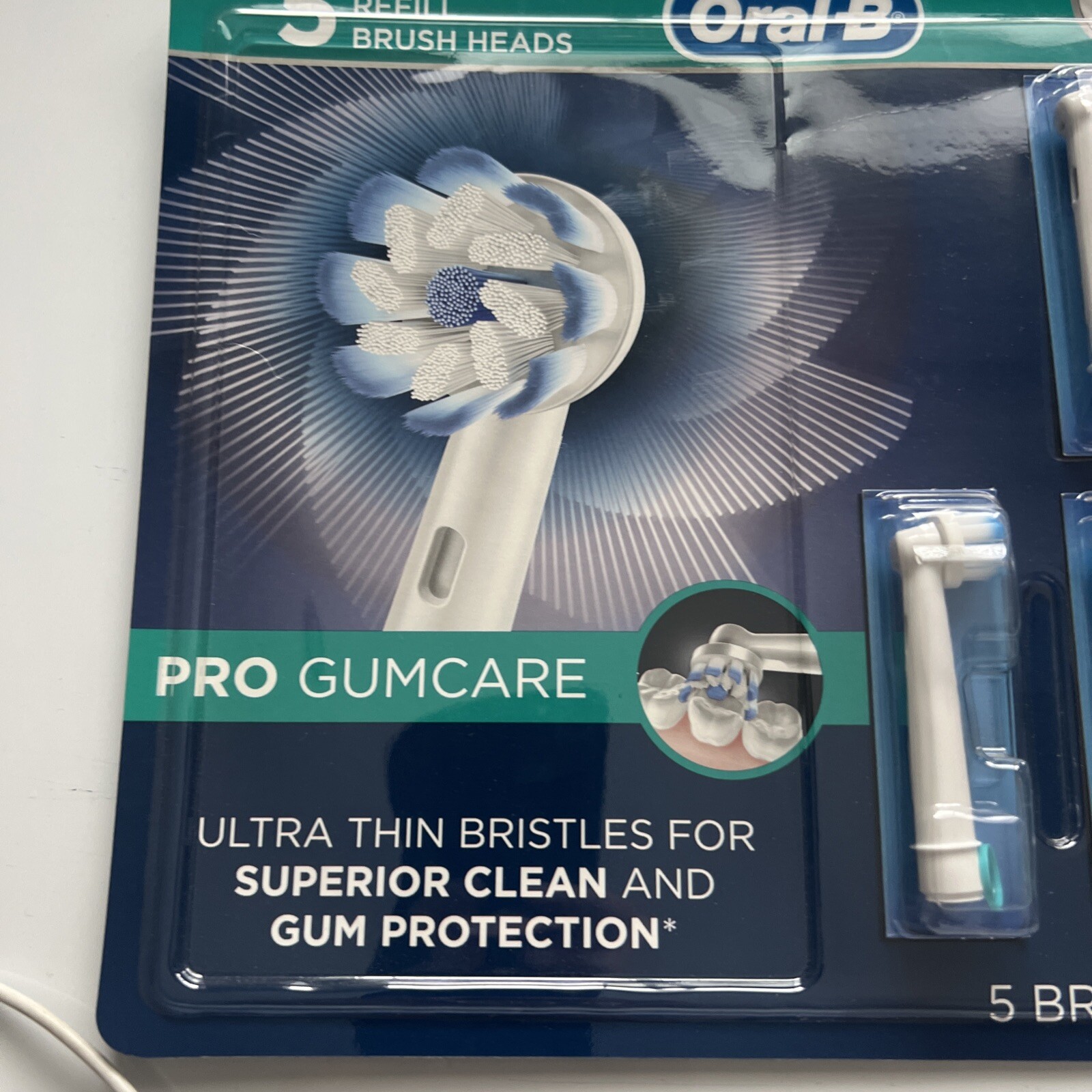 Oral B Pro GumCare Electric Toothbrush Replacement Brush Heads, 5 Count