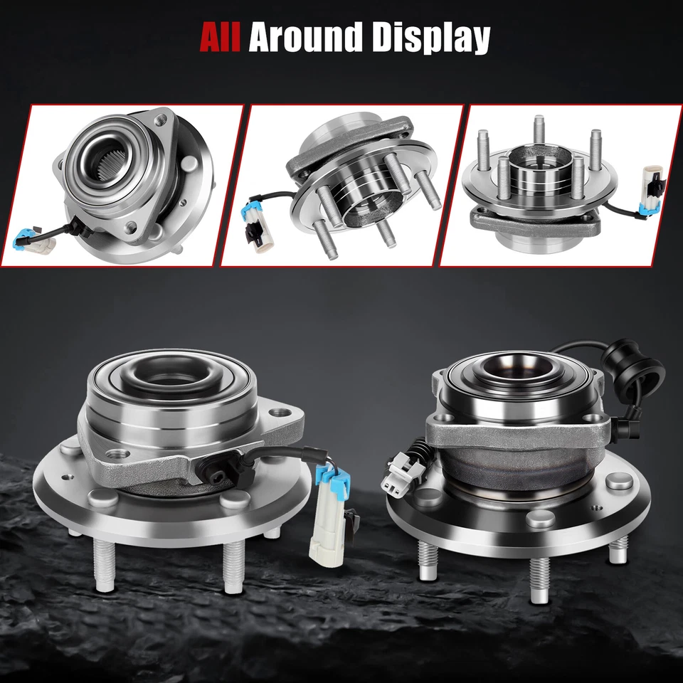 Juego de 4 cojinetes de buje de rueda delantera trasera para Chevrolet Equinox 2007-2009 Foto 3 de 4