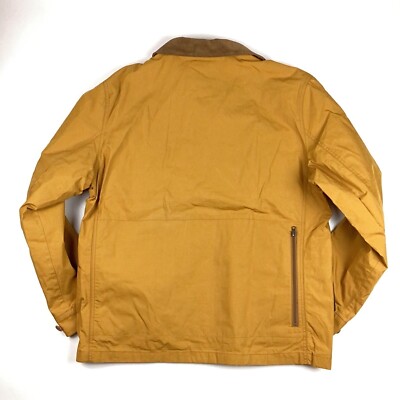 J.Crew Utility jacket in Kinloch cloth Mens L Burnt Saffron AZ575