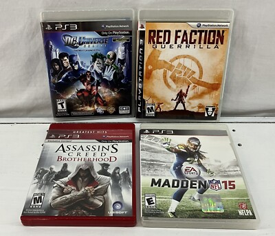 PlayStation 3 Games Bundle - Red Faction, Assassin s Creed, Madden15