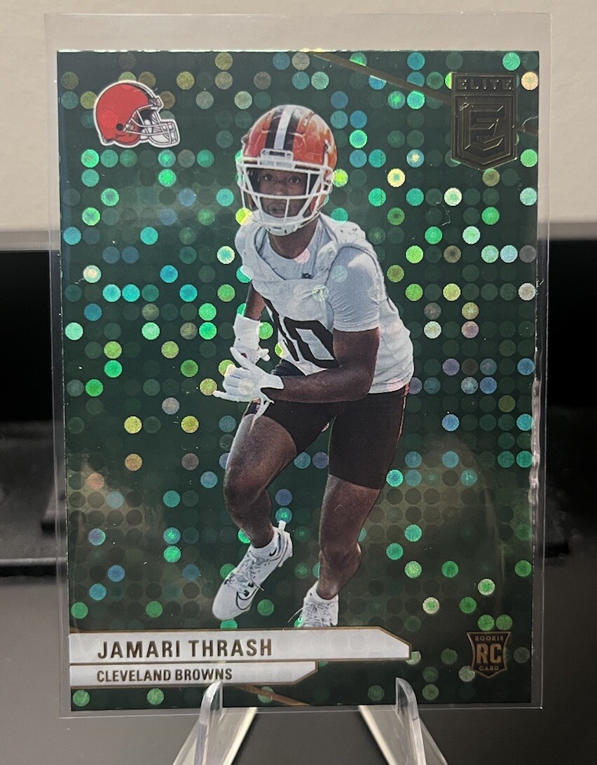 2024 Panini Donruss Elite - Rookies Green Disco #158 Jamari Thrash (RC)