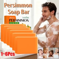 6/5X Persimmon Soap Bar for Old People Smell,...