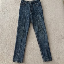 Vintage Guess Jeans Women 30 28x31 Acid Wash High Waisted Tapered Leg USA Made