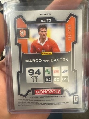 2026 Panini FIFA World Cup #73 Marco van Basten - Netherlands Gold