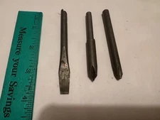 VTG USA (3) SPRIAL RATCHET PUSH DRILL / SCRDRIVER BITS #4 & #3 PHILIPS 3/8" FLAT
