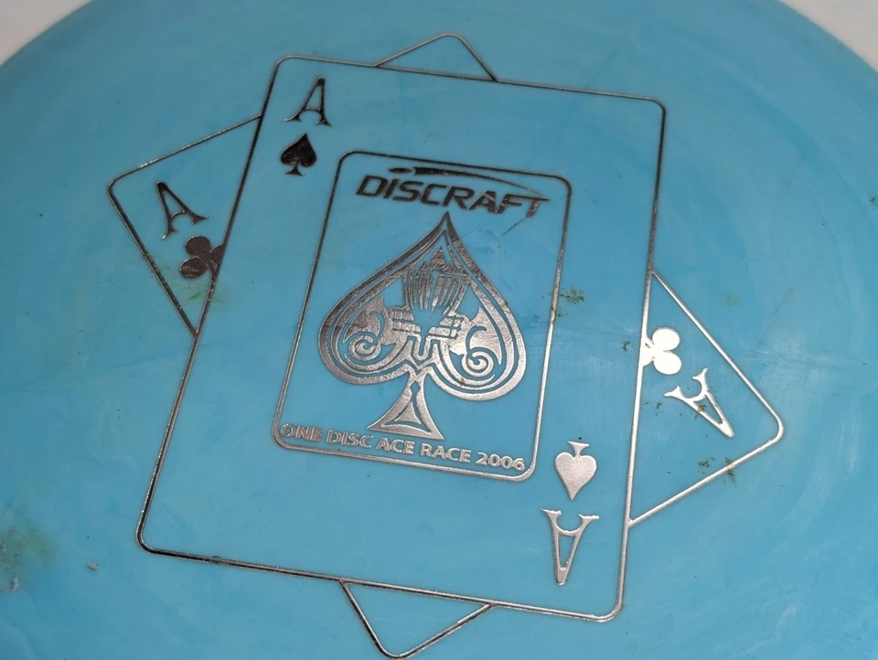 Discraft 2006 ACE RACE Prototype Meteor Midrange Disc Golf 174g PFN Blue - Image 2 of 4