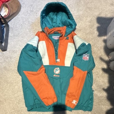 ドルフィンズ ジャケット STARTER  アメフト NFL Vintage Starter NFL Pro Line Miami Dolphins Men's Hooded Jacket L
