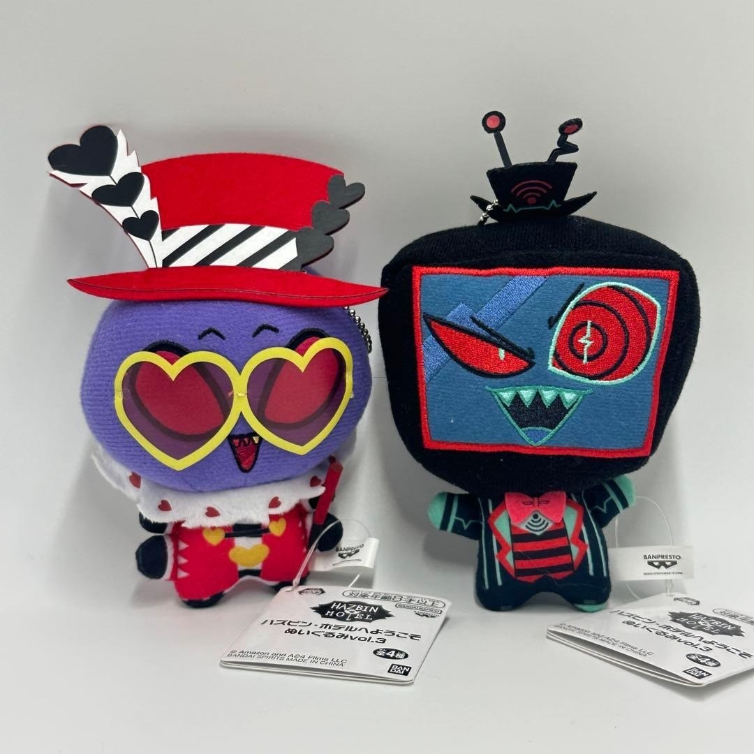 Hazbin Hotel Plush Doll vol.3 Mascot 11cm Valentino Vox Set of 2 Japan NEW