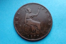 1877 Victoria Half Penny, see images.
