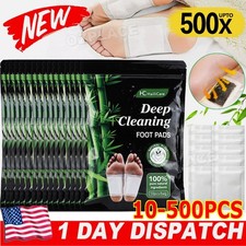 Natural Detox Foot Patches Pads Body Toxins Feet Slimming Deep Cleansing Herbal