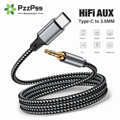 1M 1,5M 2M USB Typ C auf 3,5Mm Klinke AUX Kabel DAC USB-C Audio Adapter für Telefon 