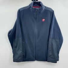 Oobe Chick-Fil-A Team Fleece Full Zip Jacket Unisex XXL 2XL Navy Blue Men Women