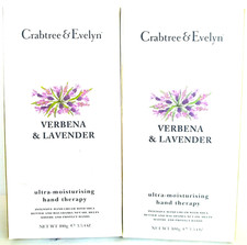 Crabtree Evelyn VERBENA LAVENDER Ultra-Moisturising Hand Therapy, NEW x 2