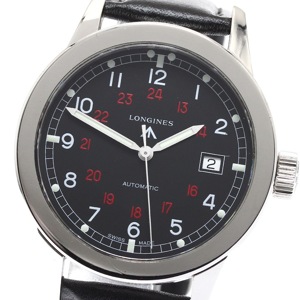 LONGINES Heritage Military L2.832.4 Date black Dial Automatic Men's Watch_909631