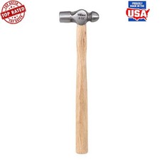 8 Ounce Ball Peen Wood Handled Hammer Dependable Strength Hardness Uniformity
