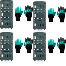 4pk Kütral Tree Trunk Protectors with Gloves w/ Claws Garden Guard Wrap